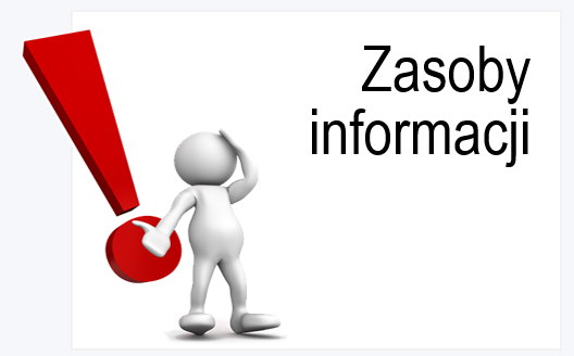 zawiera napis Zasoby informacji