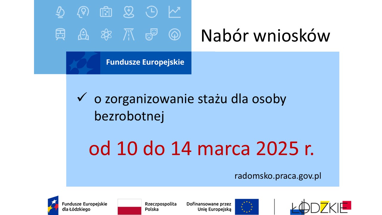 Zdjęcie artykułu Nabór wniosków o zorganizowanie stażu